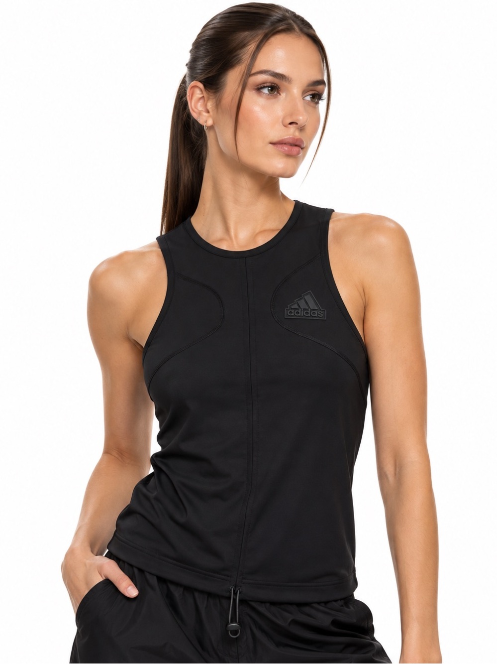 Adidas Aeroready Black Fitted Tank Top S NWT Star Trek Starfleet Academy